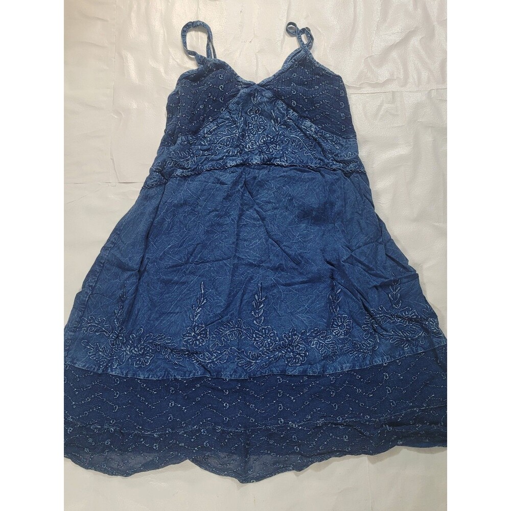 Raya Sun Blue Rayon Skirt Size M